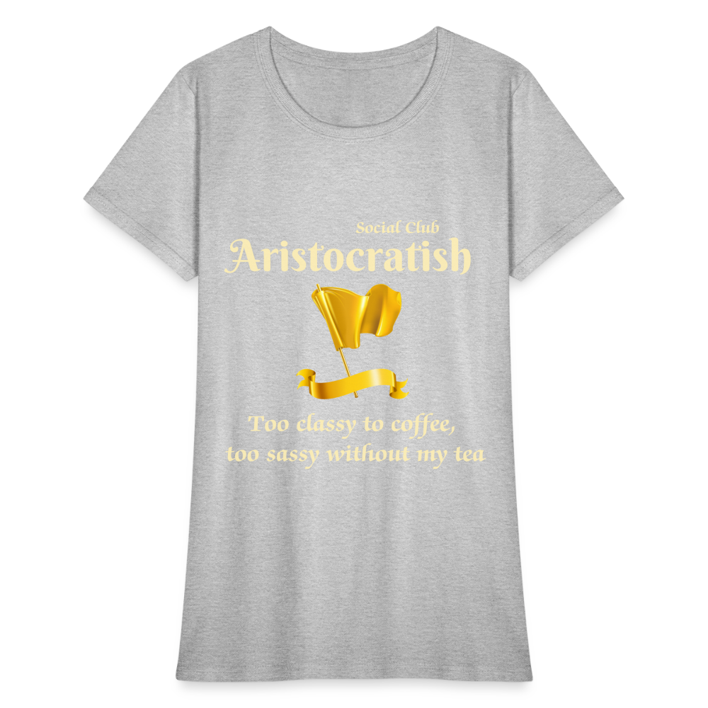Aristocratish Social Club: Too Classy to Coffee - heather gray