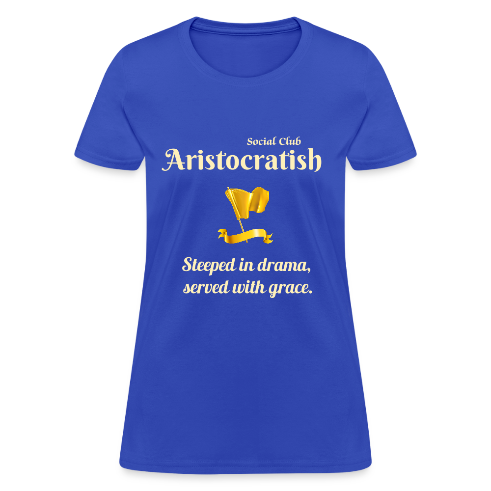 Aristocratish Social Club: Too Classy to Coffee - royal blue