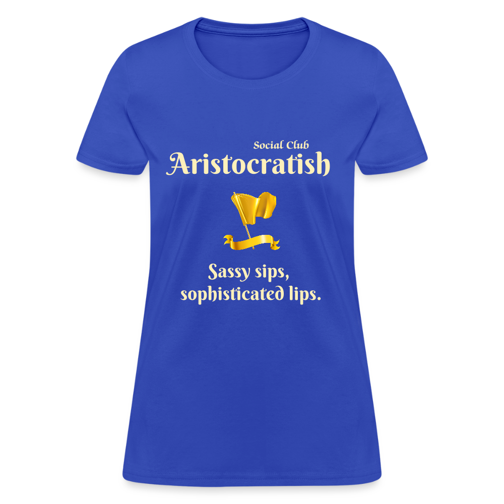 Aristocratish Social Club: Sassy Sips - royal blue