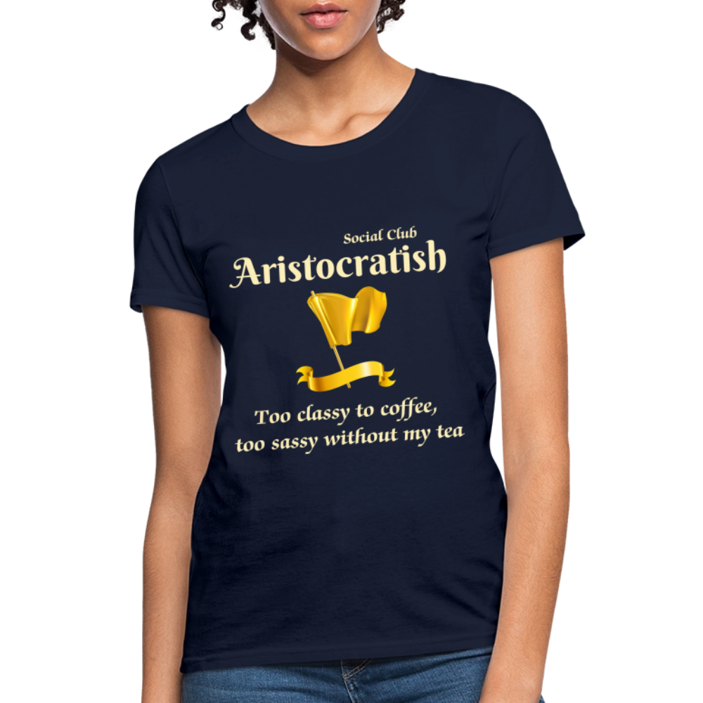 Aristocratish Social Club: Too Classy to Coffee - navy