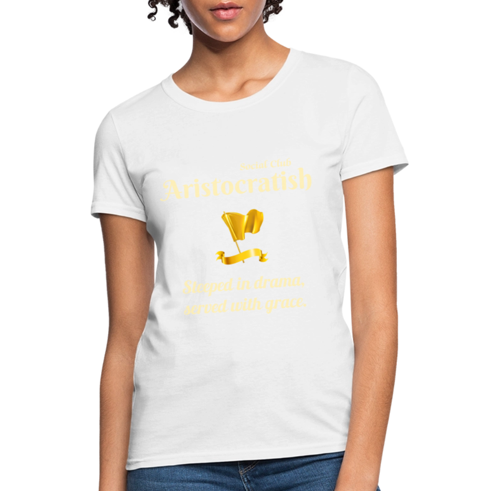 Aristocratish Social Club: Too Classy to Coffee - white