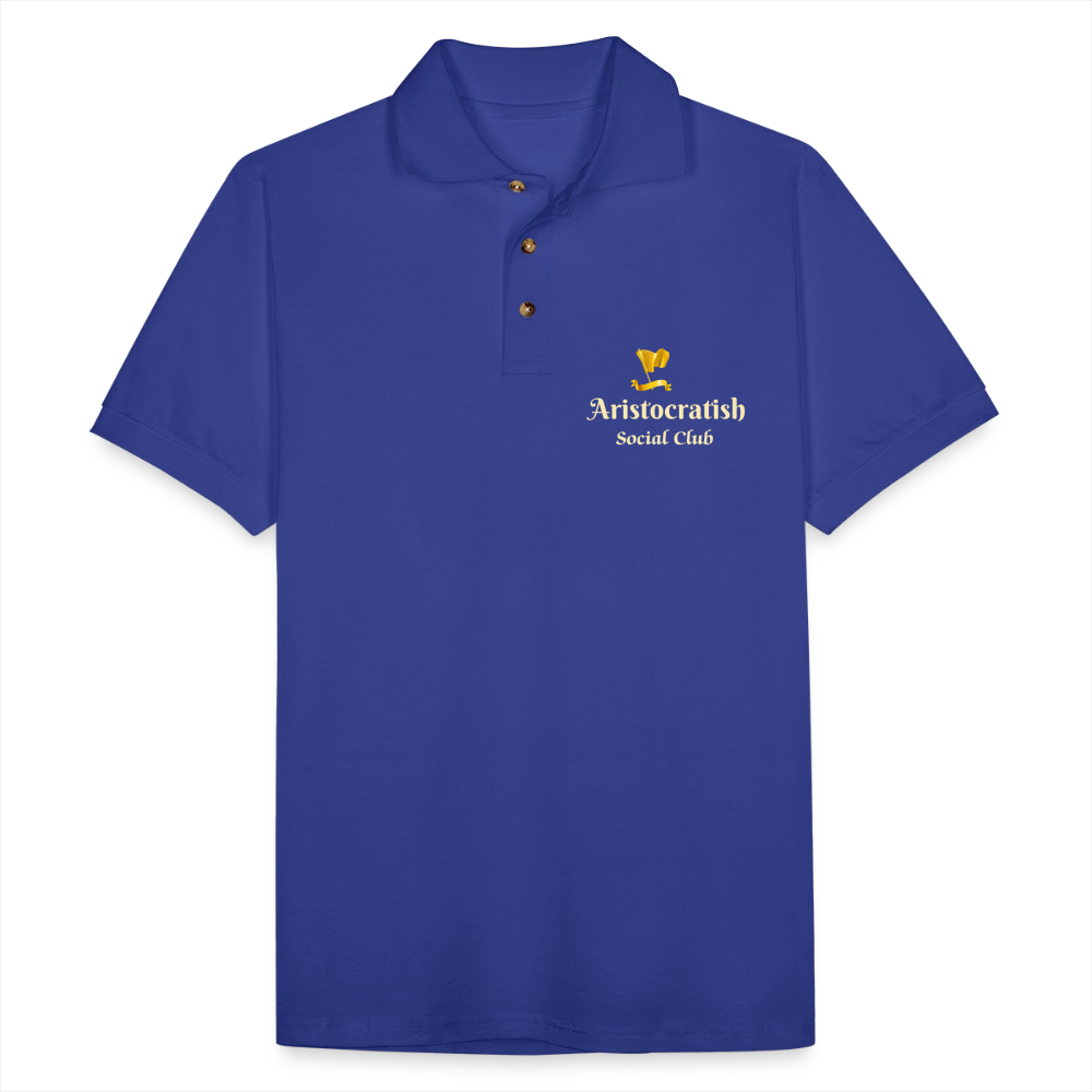 Aristocratish Social Club Polo - royal blue