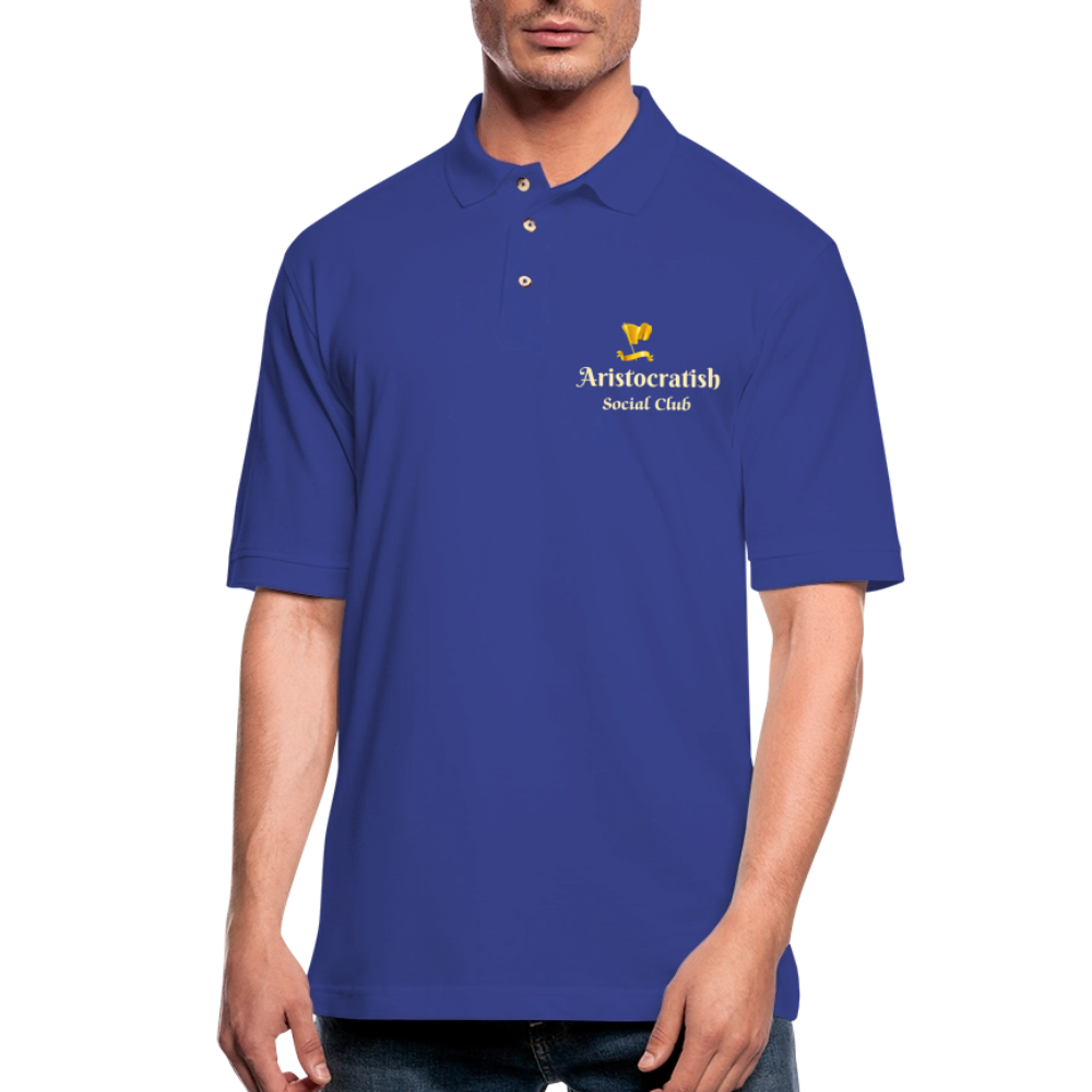 Aristocratish Social Club Polo - royal blue