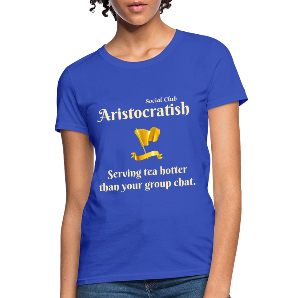 Aristocratish Social Club: Serving Tea - royal blue