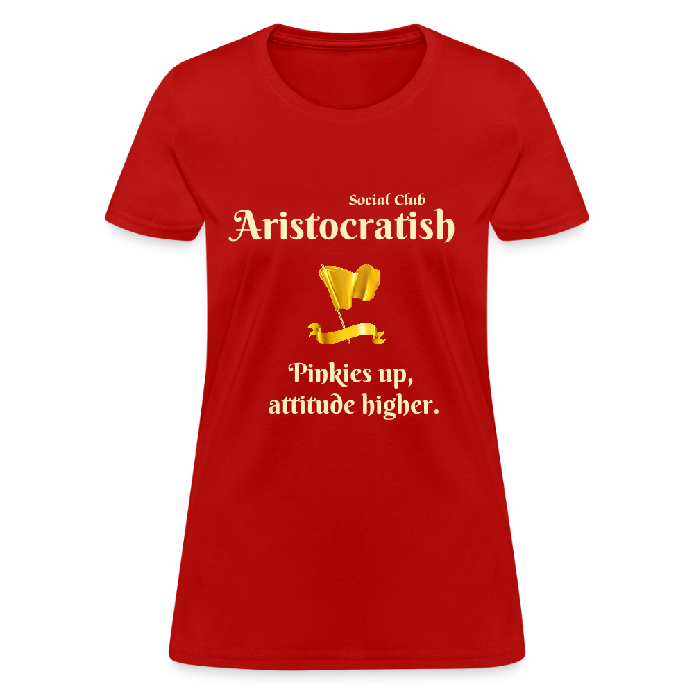 Aristocratish Social Club: Pinkies Up - red