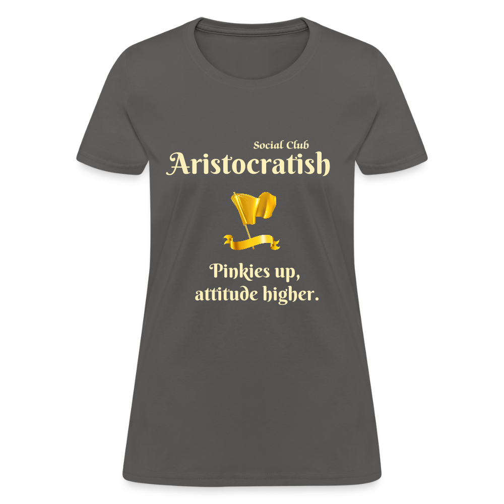 Aristocratish Social Club: Pinkies Up - charcoal