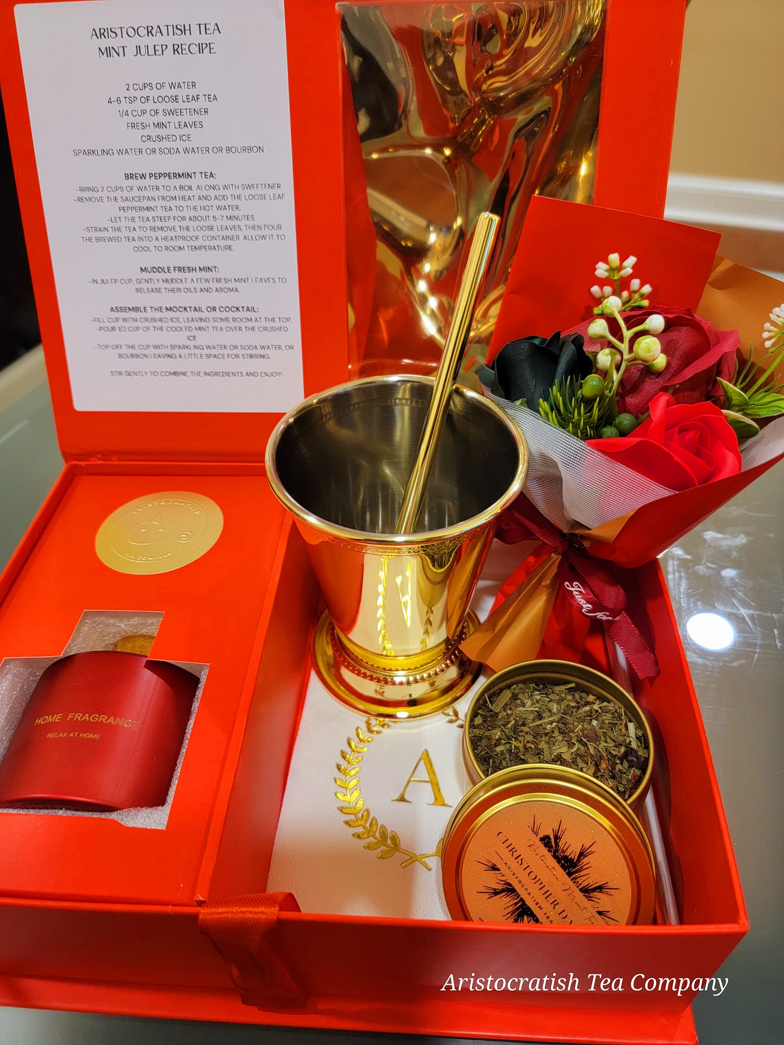 Kentucky Derby Red Box Gift Set