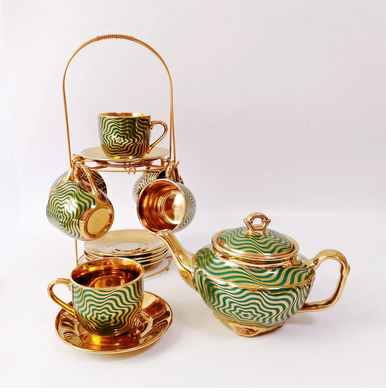 Aristocratish Golden Tea Set - The Aristocratish Tea Company, Loose Leaf Tea, Aristocratish Tea, Premium Tea, Tea, Hot Brewed Tea, Cold Brewed Tea, Iced Tea, Tea